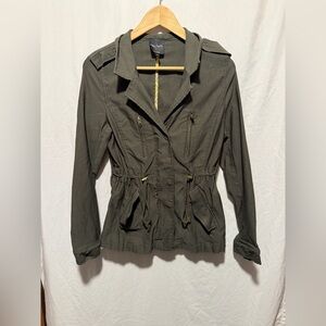 Eden Society Olive Utility Drawstring Jacket - Women Sz L